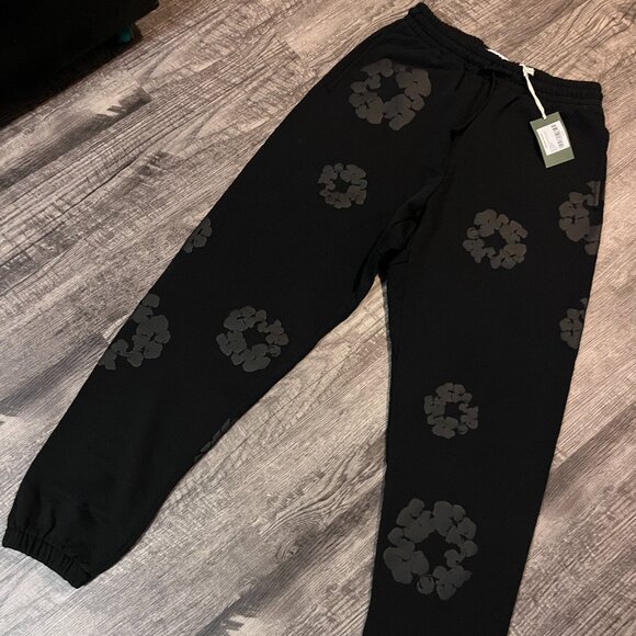Denim Tears Men Joggers, Men's M, Black